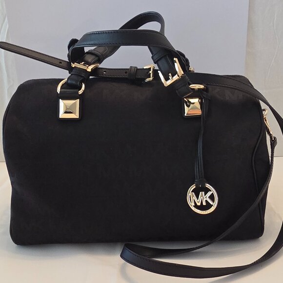 Michael Kors Grayson Monogram Satchel – Black (Pre-Loved) - Picture 1 of 4